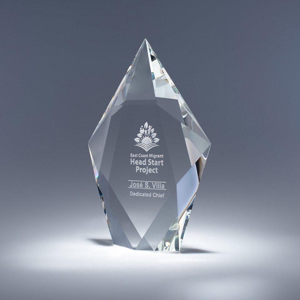 8" Sculpta Crystal Award view 3