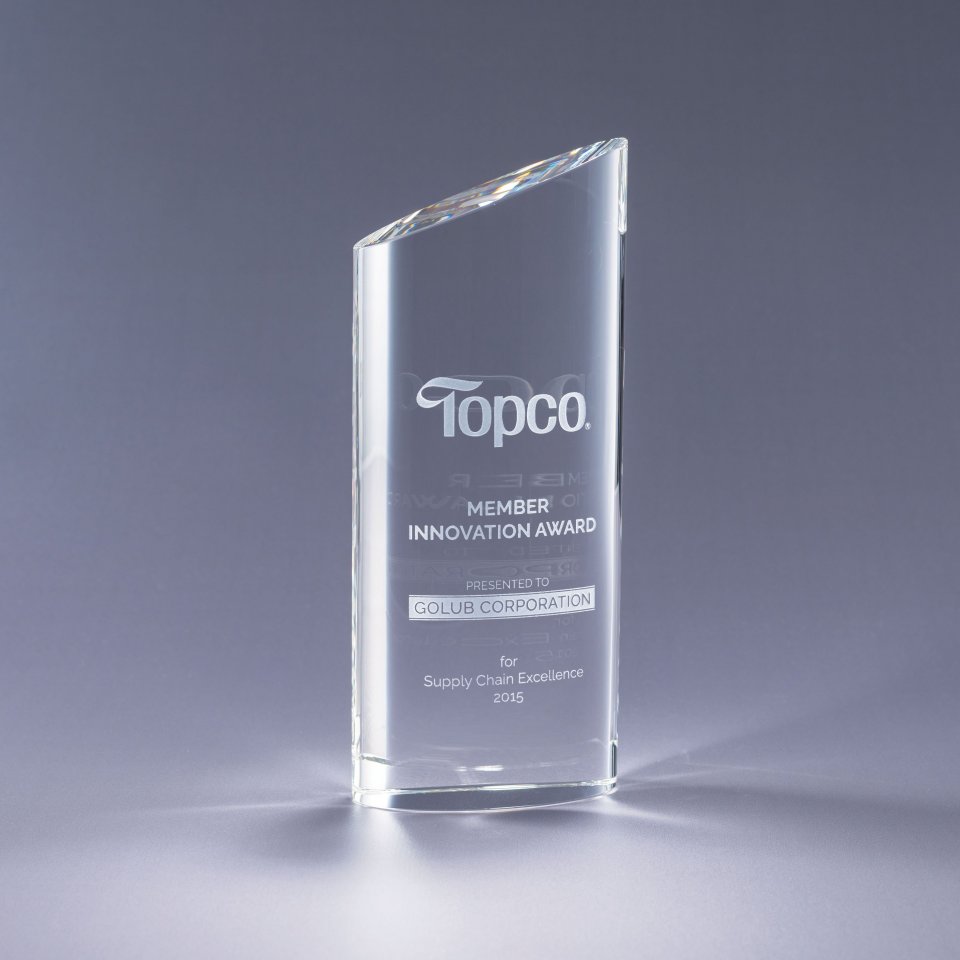 6" Elliptico Crystal Award