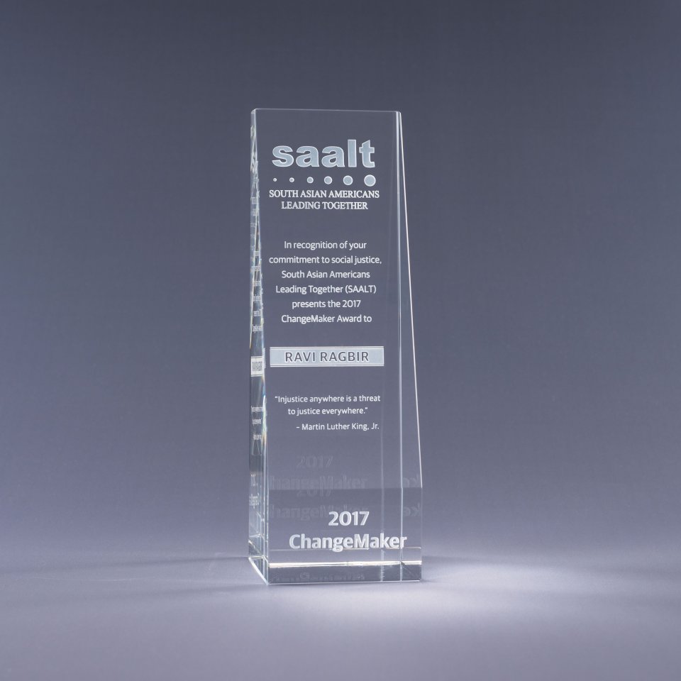 6" Echelon Crystal Award