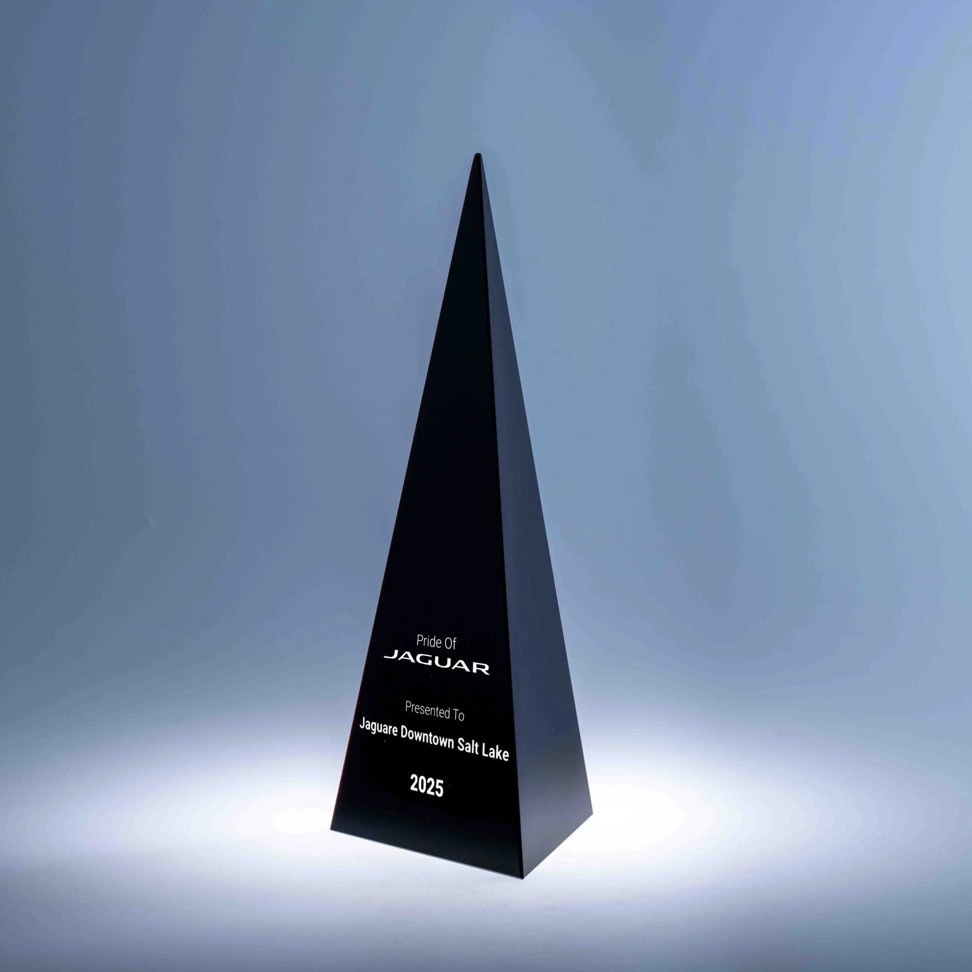 Onyx Tetrahedron - 10"H