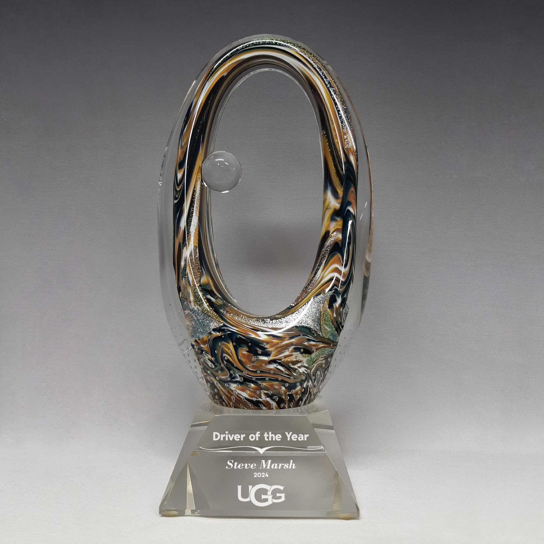 Art Glass Triumph- Dichroic Earth