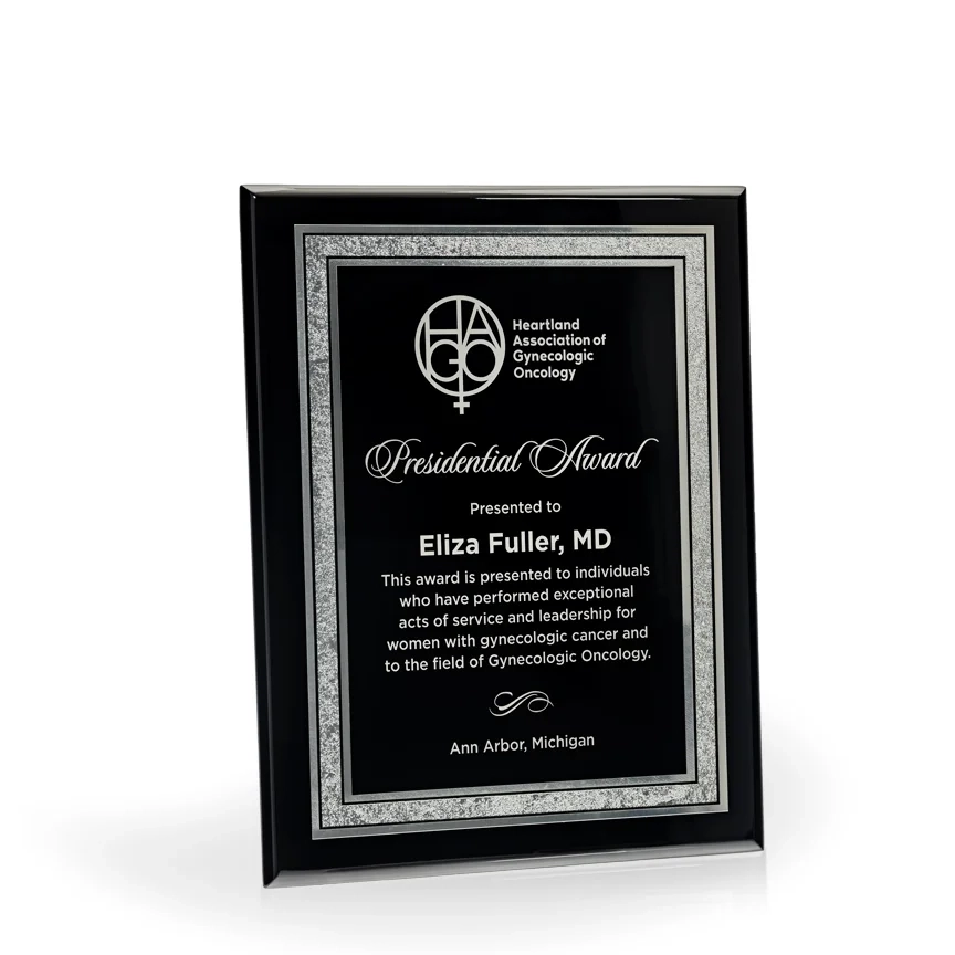 Gregor Black Piano Plaque,